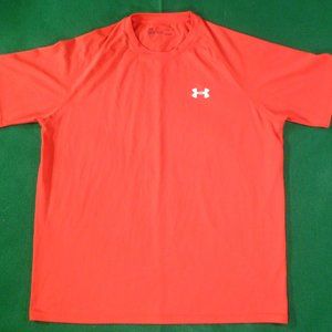 Under Armour Mens Large Short Sleeve Red T-Shirt